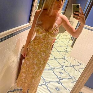 Free people floral maxi dress